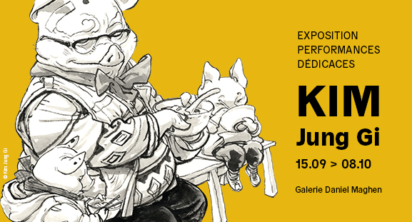 Exposition, performances et dédicaces, Kim Jung Gi se produira à la galerie Daniel Maghen du 15 septembre au 8 octobre 2022